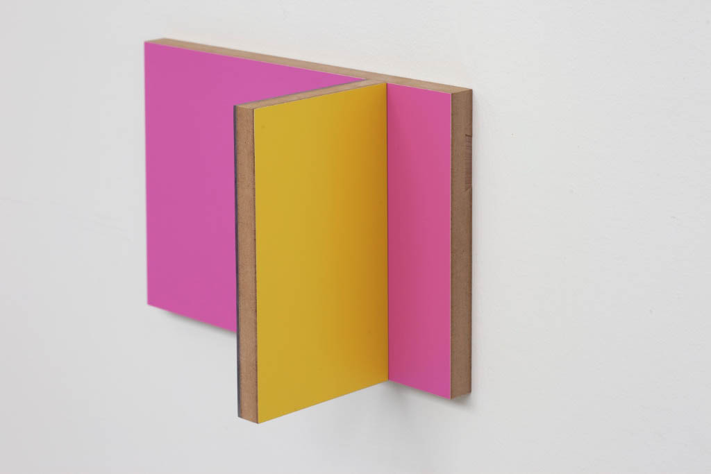 Unfolded Painting # 8 PYM Pink Yellow Mirror , Peter Holm, 2015, Soloshow, Raygun, Object,painting